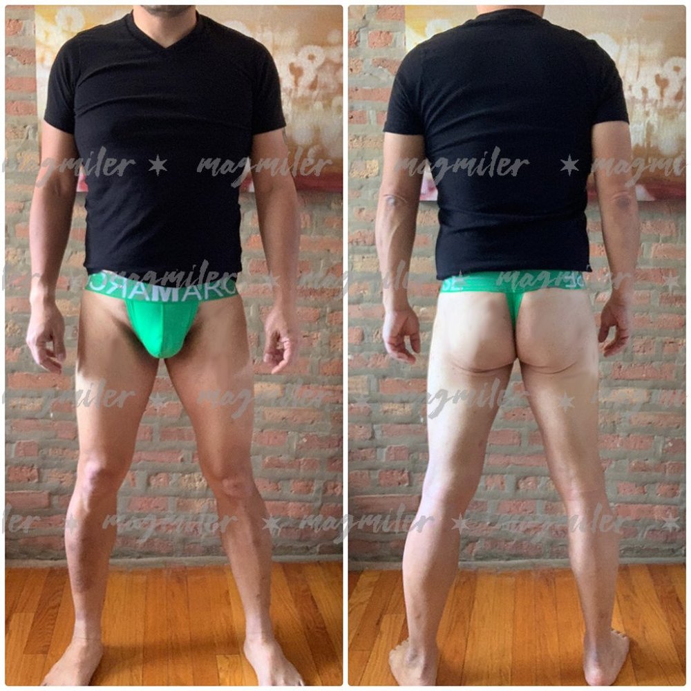 MARCUSE BRIGHTEN GREEN THONG (SMALL)